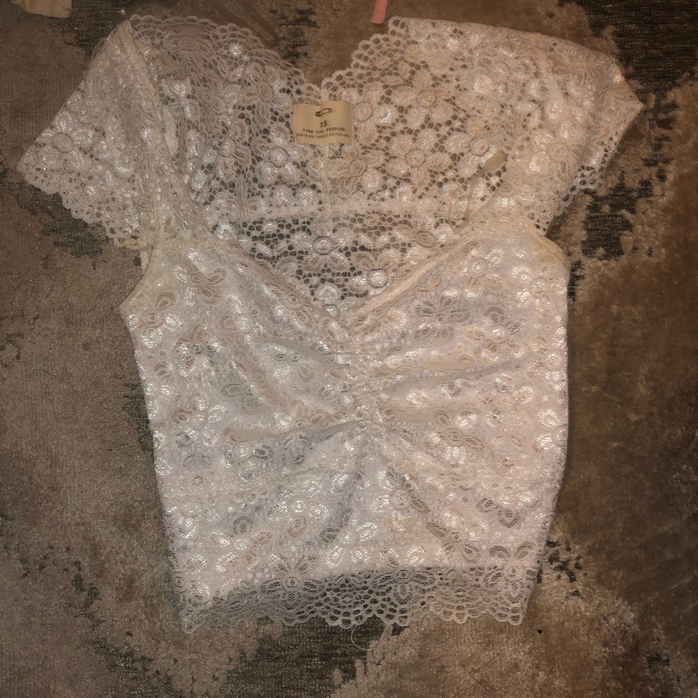 Urban outfitters crop top lace
